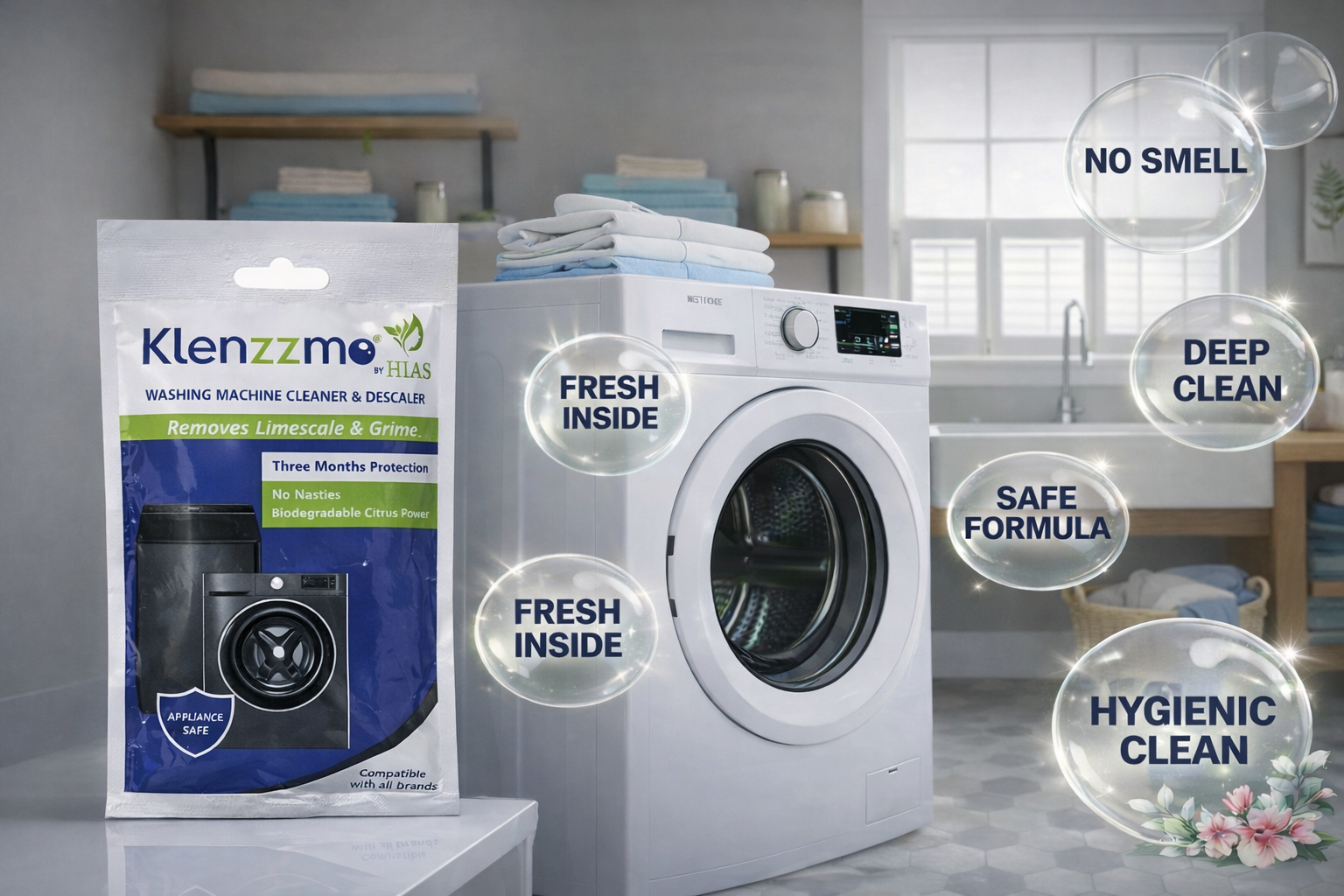 Klenzzmo Washing Machine Cleaner & Descaler Powder 100G